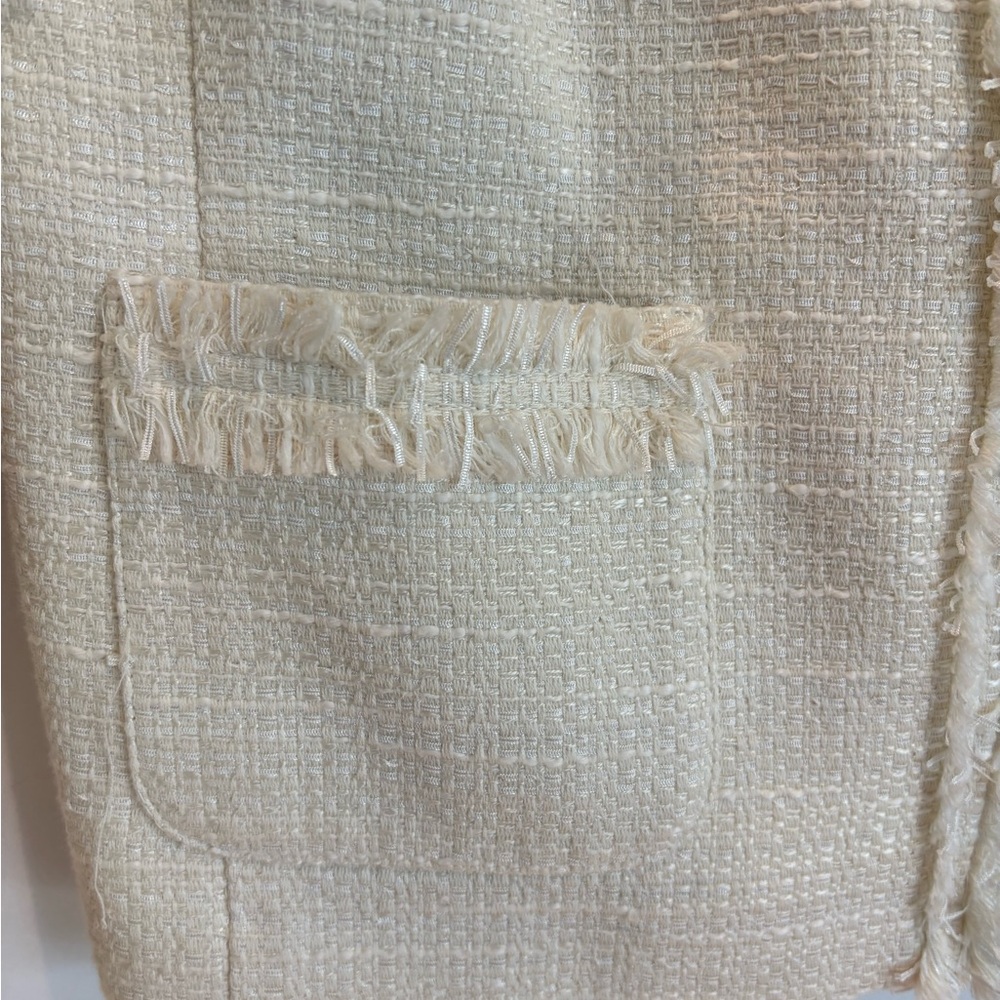Talbots Textured Cream Blazer - Picture 6 of 7